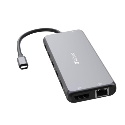 Hub USB Verbatim Multi Port CMH-13: 2x USB-C PD, 1xUSB-A 3.1, 3xUSB-A 3.0, 2xUSB-A 2.0, 2xHDMI, DisplayPort, RJ-45, audio Hub USB Verbatim Multi Port CMH-13: 2x USB-C PD, 1xUSB-A 3.1, 3xUSB-A 3.0, 2xUSB-A 2.0, 2xHDMI, DisplayPort, RJ-45, audio