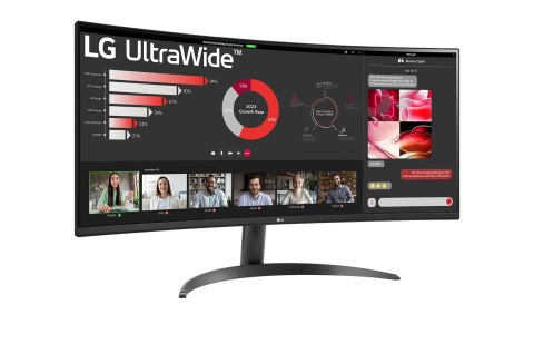 LG 34WR50QK-B | 34 " | VA | QHD | 21:9 | 100 Hz | 5 ms | 3440 x 1440 pikseli | 240 cd/m² | 2 porty HDMI LG 34WR50QK-B | 34 " | VA | QHD | 21:9 | 100 Hz | 5 ms | 3440 x 1440 pikseli | 240 cd/m² | 2 porty HDMI
