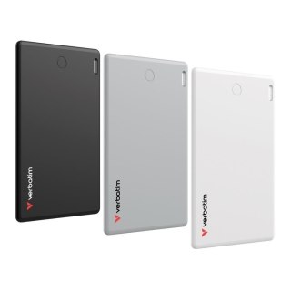 Lokalizator Verbatim My Finder Card MYFCR-03BSW Bluetooth NFC do Apple trójpak czarny/srebrny/biały