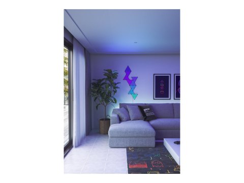 Nanoleaf|Shapes Black Triangles Starter Kit (9 panels)|42 W|WiFi Nanoleaf|Shapes Black Triangles Starter Kit (9 panels)|42 W|WiFi