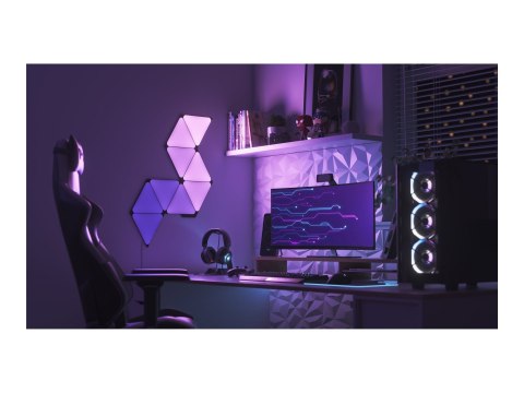 Nanoleaf|Shapes Black Triangles Starter Kit (9 panels)|42 W|WiFi Nanoleaf|Shapes Black Triangles Starter Kit (9 panels)|42 W|WiFi