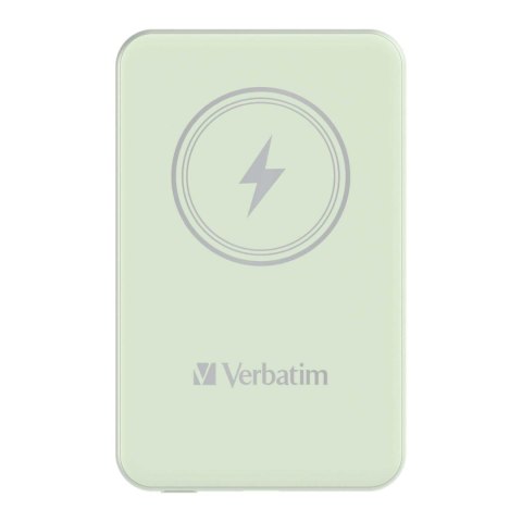 Powerbank Verbatim Charge 'n' Go Magnetic Wireless 5000mAh USB-C PD 3.0 Green Powerbank Verbatim Charge 'n' Go Magnetic Wireless 5000mAh USB-C PD 3.0 Green