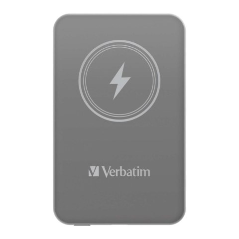 Powerbank Verbatim Charge 'n' Go Magnetic Wireless 5000mAh USB-C PD 3.0 Grey Powerbank Verbatim Charge 'n' Go Magnetic Wireless 5000mAh USB-C PD 3.0 Grey