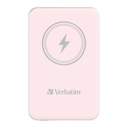 Powerbank Verbatim Charge 'n' Go Magnetic Wireless 5000mAh USB-C PD 3.0 Pink