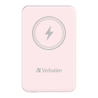 Powerbank Verbatim Charge 'n' Go Magnetic Wireless 5000mAh USB-C PD 3.0 Pink