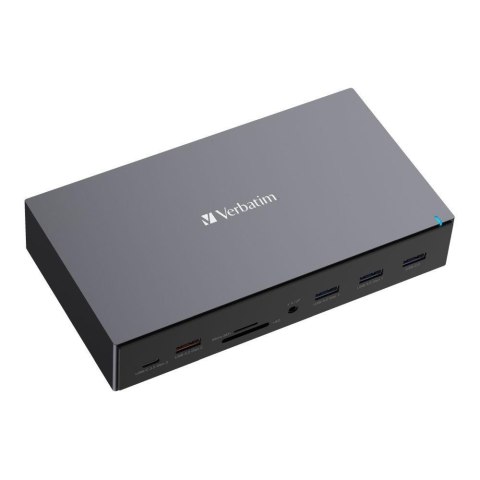 Stacja dokująca Verbatim USB-C Pro CDS-17 3xHDMI 2xDP RJ-45 5xUSB 2xUSB-C SD microSD DC audio Stacja dokująca Verbatim USB-C Pro CDS-17 3xHDMI 2xDP RJ-45 5xUSB 2xUSB-C SD microSD DC audio