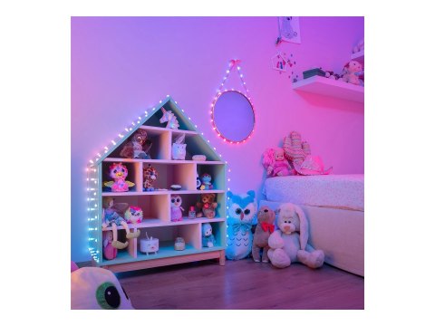 Twinkly Candies 100 diod LED RGB w kształcie serca, przezroczysty przewód, USB-C|Twinkly Twinkly Candies 100 diod LED RGB w kształcie serca, przezroczysty przewód, USB-C|Twinkly