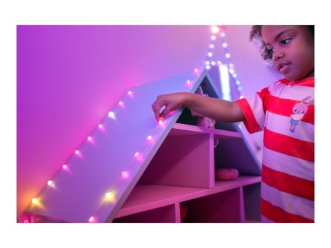 Twinkly Candies 200 diod LED RGB w kształcie serca, zielony przewód, USB-C|Twinkly Twinkly Candies 200 diod LED RGB w kształcie serca, zielony przewód, USB-C|Twinkly