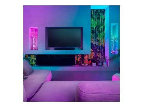 Twinkly Candies 200 diod LED RGB w kształcie pereł, zielony przewód, USB-C|Twinkly Twinkly Candies 200 diod LED RGB w kształcie pereł, zielony przewód, USB-C|Twinkly