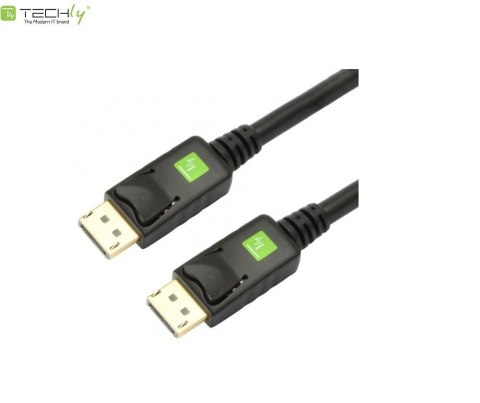Kabel DisplayPort Techly DisplayPort/DisplayPort M/M 10m czarny 4K Kabel DisplayPort Techly DisplayPort/DisplayPort M/M 10m czarny 4K