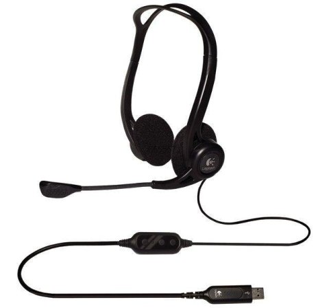 Słuchawki z mikrofonem Logitech OEM PC 960 czarne Słuchawki z mikrofonem Logitech OEM PC 960 czarne