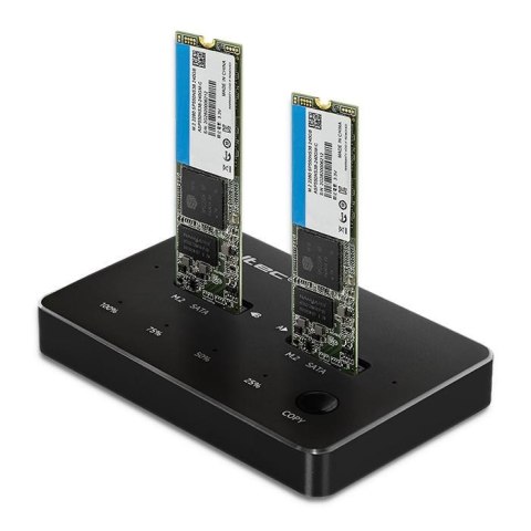 Stacja dokująca Qoltec dysków 2x SSD M.2 SATA | NGFF | USB typ C Stacja dokująca Qoltec dysków 2x SSD M.2 SATA | NGFF | USB typ C