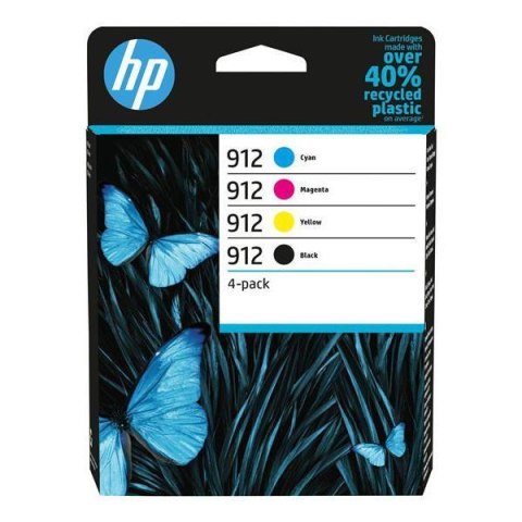 Zestaw tuszów HP 912 CMYK (6ZC74AE) Zestaw tuszów HP 912 CMYK (6ZC74AE)