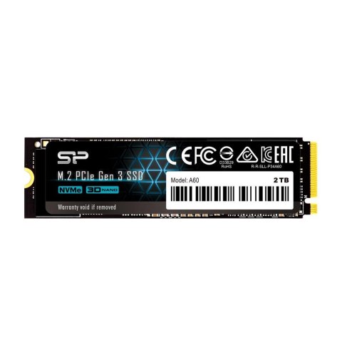 Dysk SSD Silicon Power A60 2TB M.2 2280 PCIe Gen3x4 NVMe (2200/1600 MB/s) Dysk SSD Silicon Power A60 2TB M.2 2280 PCIe Gen3x4 NVMe (2200/1600 MB/s)