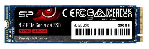 Dysk SSD Silicon Power UD85 250GB M.2 PCIe NVMe Gen4x4 NVMe 1.4 (3300/1300 MB/s) Dysk SSD Silicon Power UD85 250GB M.2 PCIe NVMe Gen4x4 NVMe 1.4 (3300/1300 MB/s)