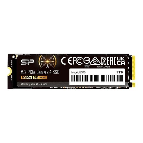 Dysk SSD Silicon Power US75 1TB M.2 PCIe Gen4x4 NVMe 1.4 (7000/6000 MB/s) Dysk SSD Silicon Power US75 1TB M.2 PCIe Gen4x4 NVMe 1.4 (7000/6000 MB/s)