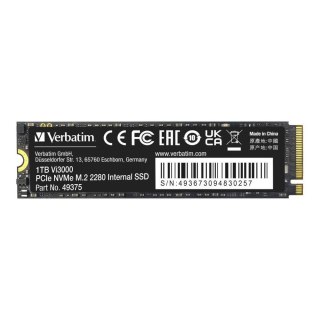 Dysk SSD Verbatim Vi3000 1TB M.2 2280 PCIe Gen3 NVME (3300/3000 MB/s)