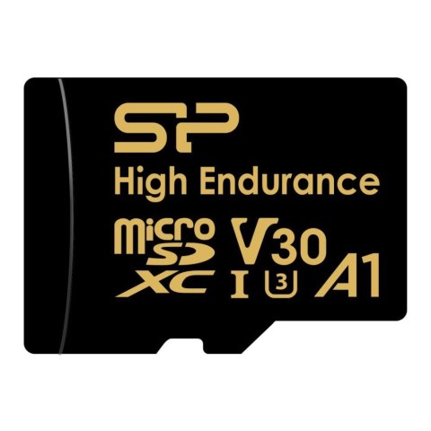 Karta pamięci Silicon Power microSDXC High Endurance Golden Series 256GB V30 UHS-1 U3 A1 4K UHD + adapter Karta pamięci Silicon Power microSDXC High Endurance Golden Series 256GB V30 UHS-1 U3 A1 4K UHD + adapter