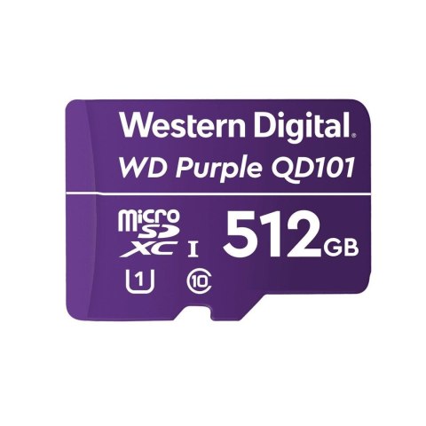 Karta pamięci WD Purple SC QD101 Ultra Endurance 512GB MicroSDXC UHS-1 U1 Karta pamięci WD Purple SC QD101 Ultra Endurance 512GB MicroSDXC UHS-1 U1