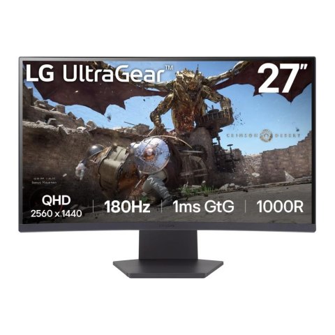 Monitor LG 27" UltraGear 27GS60QC-B VA WQHD 180Hz 2xHDMI DP Monitor LG 27" UltraGear 27GS60QC-B VA WQHD 180Hz 2xHDMI DP