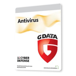 Oprogramowanie G DATA Antivirus 2PC 1rok karta-klucz