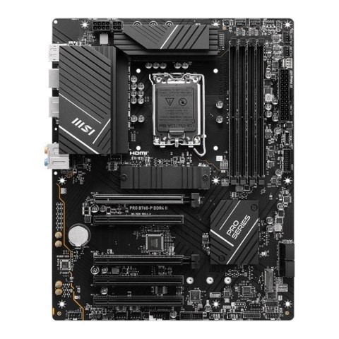 Płyta MSI PRO B760-P DDR4 II /B760/DDR4/SATA3/M.2/USB3.1/PCIe4.0/s.1700/ATX Płyta MSI PRO B760-P DDR4 II /B760/DDR4/SATA3/M.2/USB3.1/PCIe4.0/s.1700/ATX