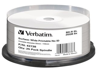 Płyty BD-R Verbatim 25GB X6 DL+ printable NO ID (Cake 25)