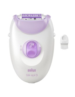 Depilator | SE3-000 Silk épil 3 | Liczba poziomów mocy 2 | Biały/fioletowy