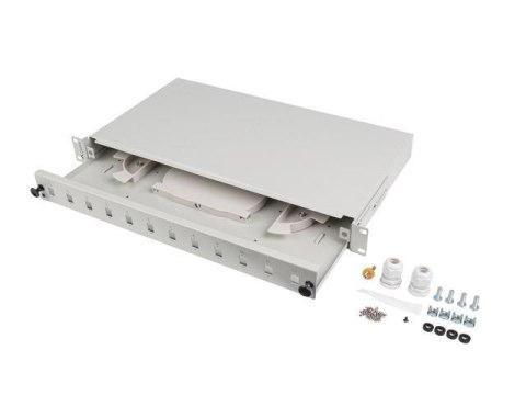 Przełącznica światłowodowa Lanberg 12xSC simplex / 12xLC duplex Rack 19" 1U szara+ akcesoria Przełącznica światłowodowa Lanberg 12xSC simplex / 12xLC duplex Rack 19" 1U szara+ akcesoria