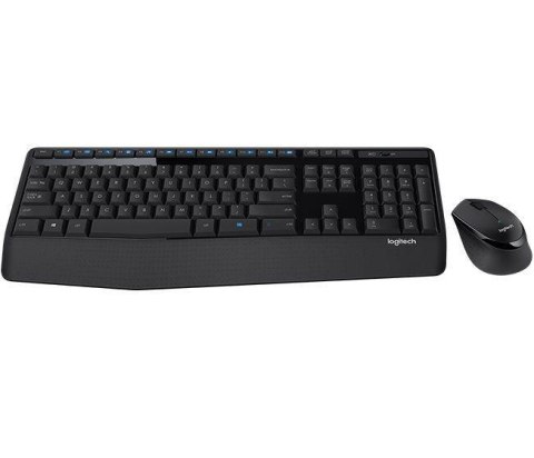 Zestaw bezprzewodowy klawiatura + mysz Logitech Wireless Combo MK345 czarny Zestaw bezprzewodowy klawiatura + mysz Logitech Wireless Combo MK345 czarny
