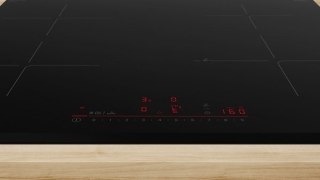 Bosch | PIE63KHC1Z | Płyta | Indukcyjna | Liczba palników/stref gotowania 4 | Dotykowa | Timer | Czarna