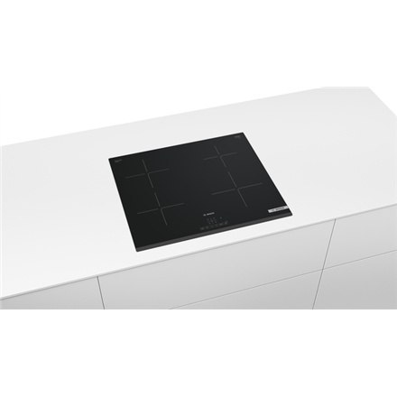 Bosch | PUE63KBB6E | Płyta | Indukcyjna | Liczba palników/stref gotowania 4 | Dotykowa | Timer | Czarna Bosch | PUE63KBB6E | Płyta | Indukcyjna | Liczba palników/stref gotowania 4 | Dotykowa | Timer | Czarna