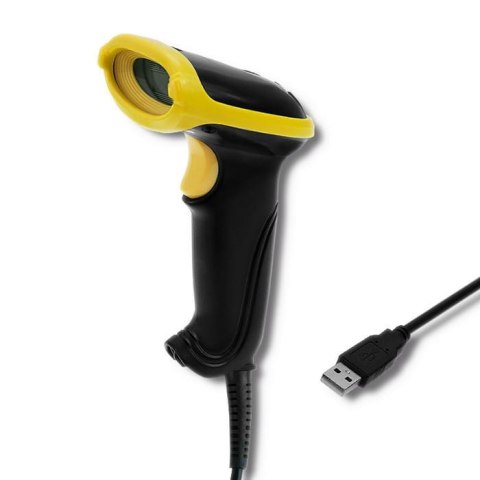 Czytnik kodów kreskowych Qoltec | 1D | 2D | USB Czytnik kodów kreskowych Qoltec | 1D | 2D | USB
