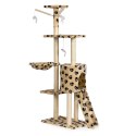 Drapak dla kota domek drzewo legowisko 138 cm XL odciski łapek Petsi
