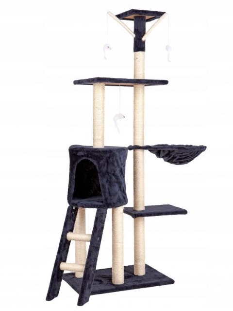 Drapak dla kota domek drzewo legowisko 138 cm XL szary Petsi Drapak dla kota domek drzewo legowisko 138 cm XL szary Petsi