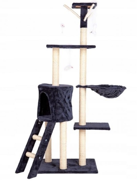 Drapak dla kota domek drzewo legowisko 138 cm XL szary Petsi Drapak dla kota domek drzewo legowisko 138 cm XL szary Petsi