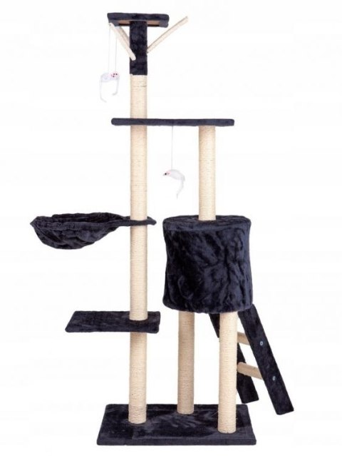Drapak dla kota domek drzewo legowisko 138 cm XL szary Petsi Drapak dla kota domek drzewo legowisko 138 cm XL szary Petsi