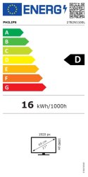 Philips 27E2N1100L/00 | 27 " | VA | 16:9 | 100 Hz | 4 ms | 1920 x 1080 pikseli | 250 cd/m² | Porty HDMI w ilości 1 | Czarny