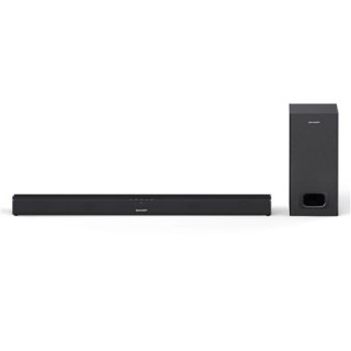 Sharp | HT-SBW110 2.1 Slim Soundbar | Wejście AUX | Bluetooth | Czarny | W | Nie | Połączenie bezprzewodowe