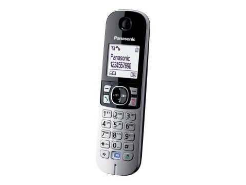 Telefon bezprzewodowy Panasonic | KX-TG6811PDB | Wbudowany wyświetlacz | Czarny Telefon bezprzewodowy Panasonic | KX-TG6811PDB | Wbudowany wyświetlacz | Czarny