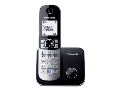 Telefon bezprzewodowy Panasonic | KX-TG6811PDB | Wbudowany wyświetlacz | Czarny Telefon bezprzewodowy Panasonic | KX-TG6811PDB | Wbudowany wyświetlacz | Czarny