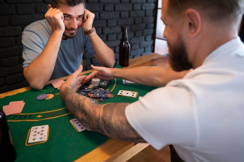 Zestaw do pokera blackjacka 500 żetonów 2 talie kart kości mata do gry zamykana walizka Zestaw do pokera blackjacka 500 żetonów 2 talie kart kości mata do gry zamykana walizka