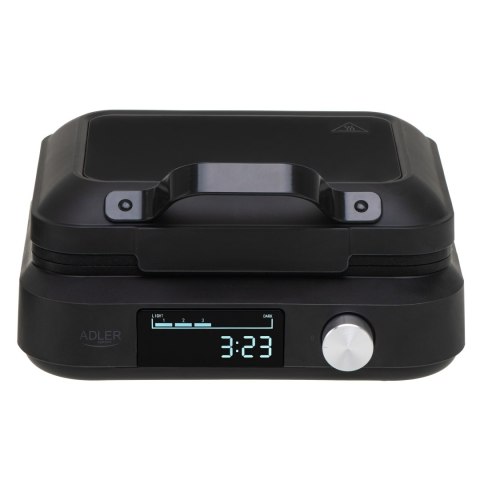 Adler Waffle Maker with LED Display | AD 3087 | 2200 W | Number of pastry 2 | Belgium | Black Adler Waffle Maker with LED Display | AD 3087 | 2200 W | Number of pastry 2 | Belgium | Black