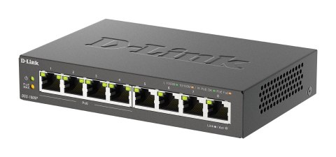 D-Link | 8-portowy przełącznik Gigabit PoE (4xPoE) | DGS-1008P | Niezarządzany | Desktop | Typ zasilania Zewnętrzny