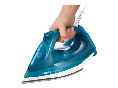 Philips DST3040/70, seria 3000 | Żelazko parowe | 2600 W | Pojemność zbiornika na wodę 300 ml | Ciągły strumień pary 40 g/min | Philips DST3040/70, seria 3000 | Żelazko parowe | 2600 W | Pojemność zbiornika na wodę 300 ml | Ciągły strumień pary 40 g/min |
