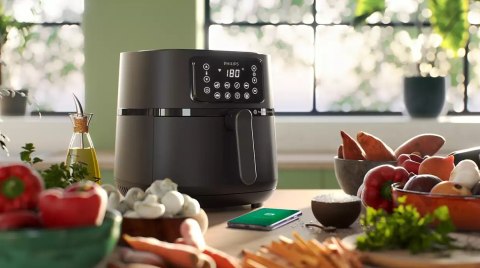 Philips | XXL Connected Air Fryer | HD9285/93 Seria 5000 | Moc 2000 W | Pojemność 7,2 L | Czarny Philips | XXL Connected Air Fryer | HD9285/93 Seria 5000 | Moc 2000 W | Pojemność 7,2 L | Czarny
