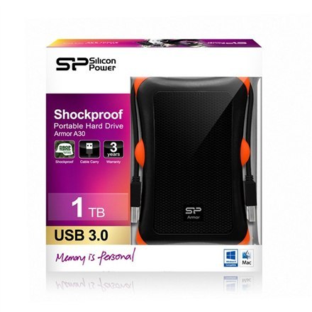 Silicon Power | Armor A30 1TB | 1000 GB | 2,5 " | USB 3.1 | Czarny