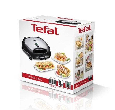 TEFAL | Opiekacz do kanapek | SW614831 | 700 W | Liczba płyt 3 | Czarny/stal nierdzewna TEFAL | Opiekacz do kanapek | SW614831 | 700 W | Liczba płyt 3 | Czarny/stal nierdzewna