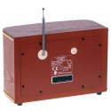 Adler | Retro Radio | AD 1187 | Funkcja alarmu | AUX in | Drewniane