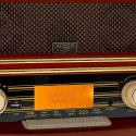 Adler | Retro Radio | AD 1187 | Funkcja alarmu | AUX in | Drewniane
